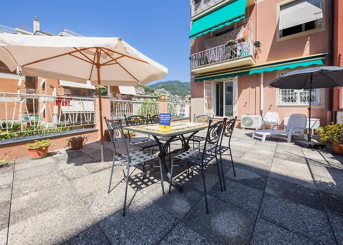 Casaviva - Comfy Trilo With Terrace In Rapallo